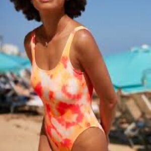 Aerie Babewatch Tie Dye One Piece Swimsuit NWT